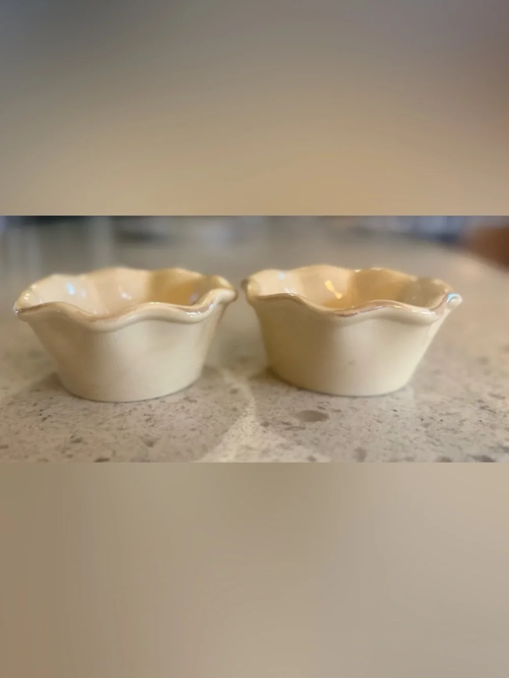 World Market Apple Basket Ramekins Set of 2 Farmhouse Stoneware